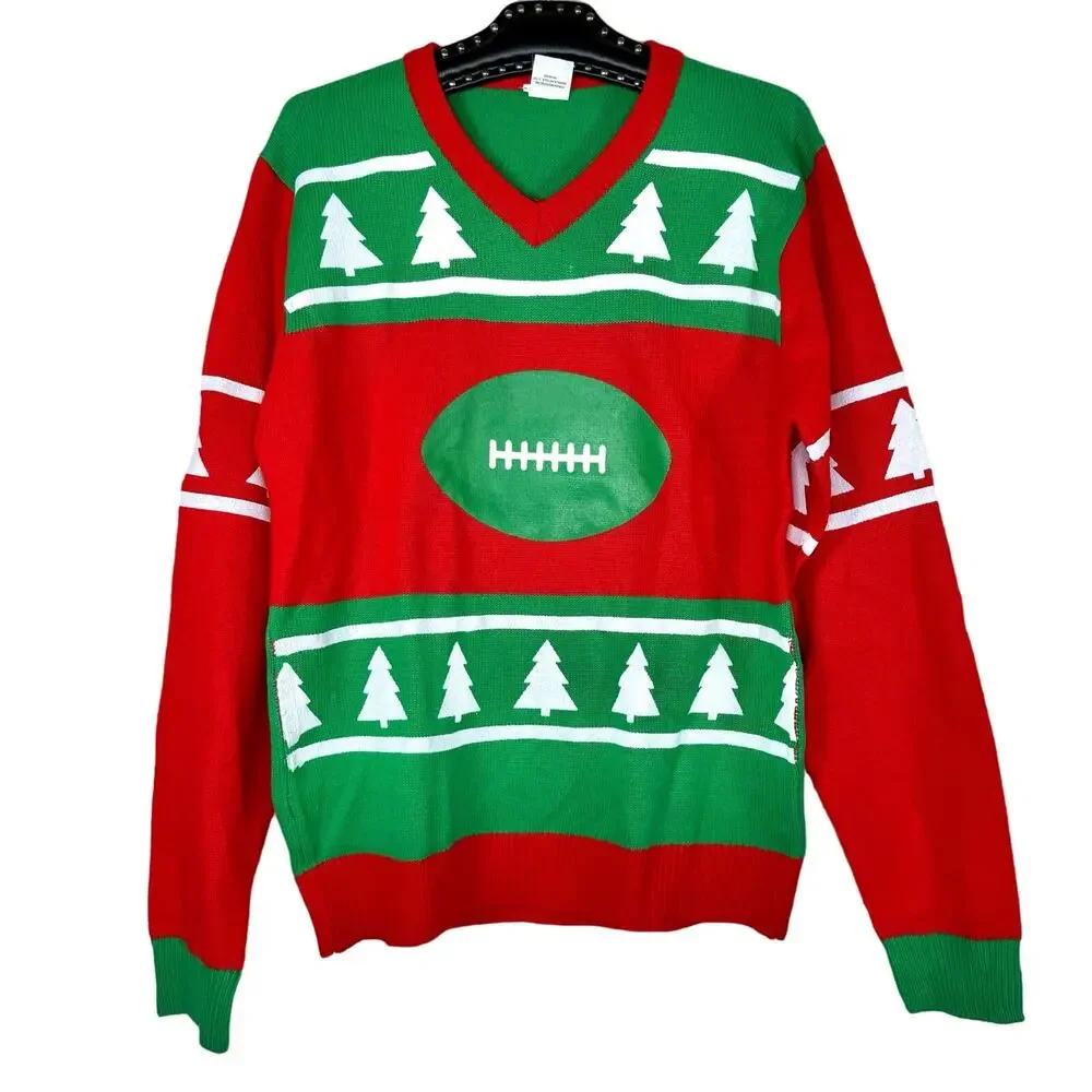 Forum Novelties Football Ugly Christmas Sweater L/XL